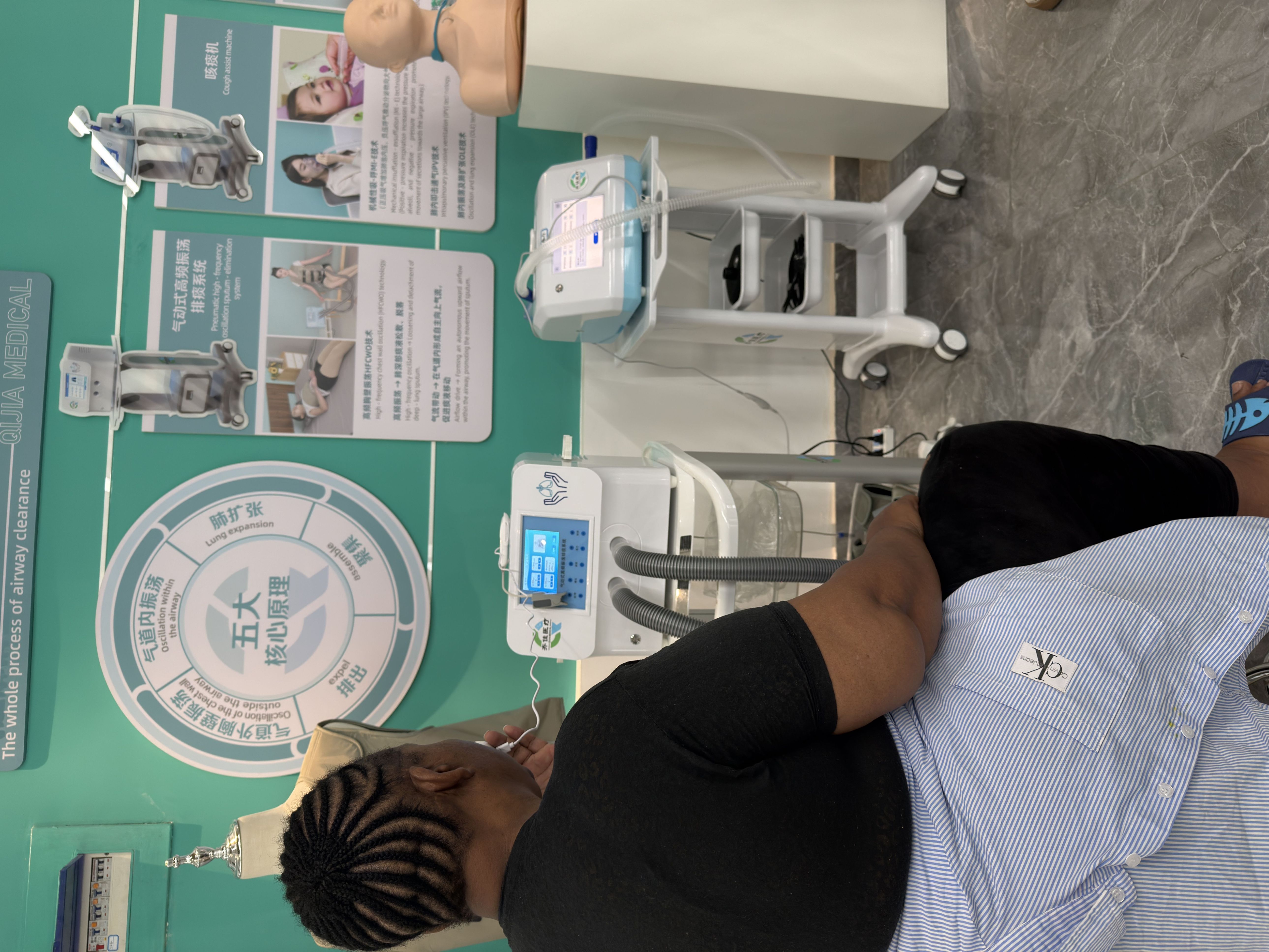 south afirca partner using airway clearance system
