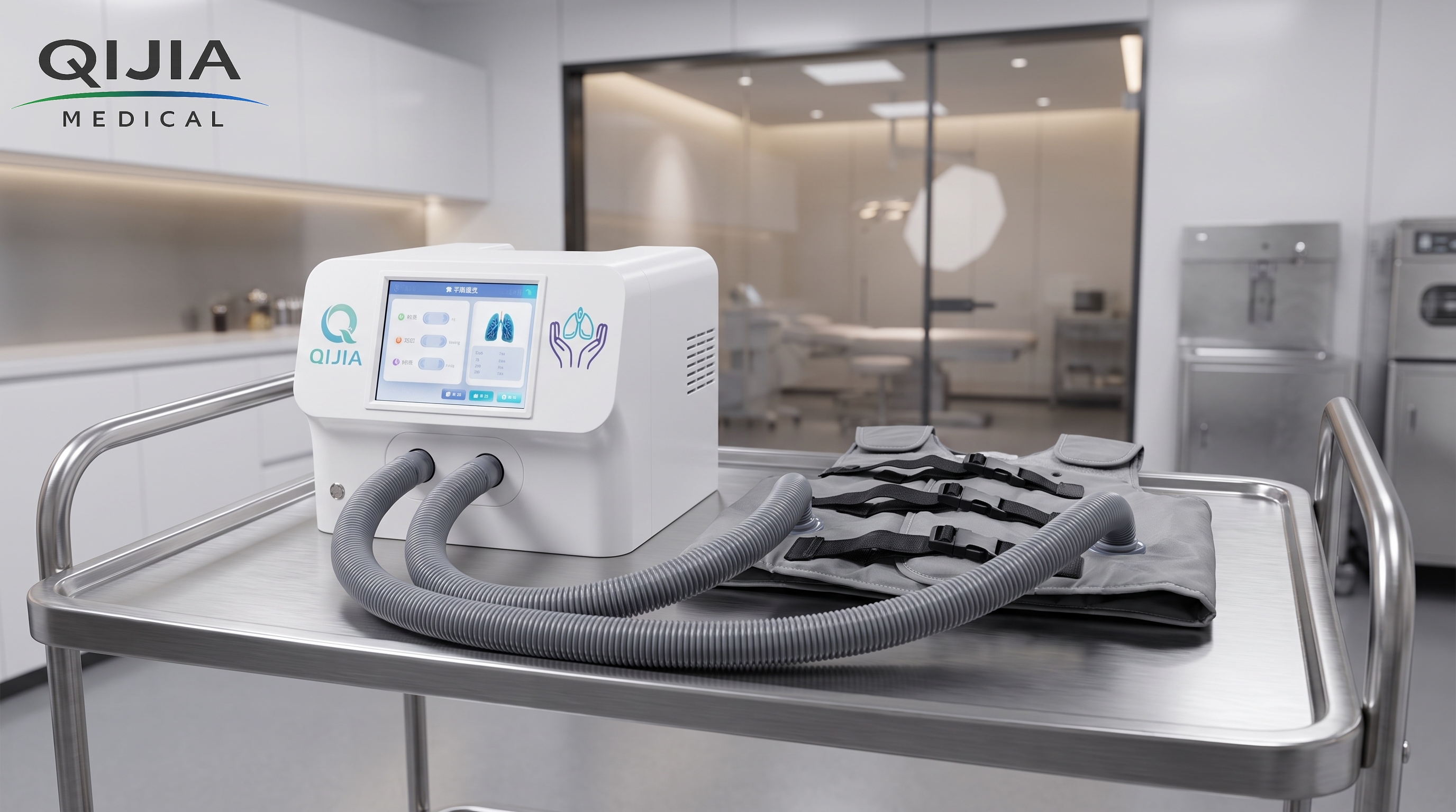 Airway_Clearance_System_on_cart_airway_clearance_system