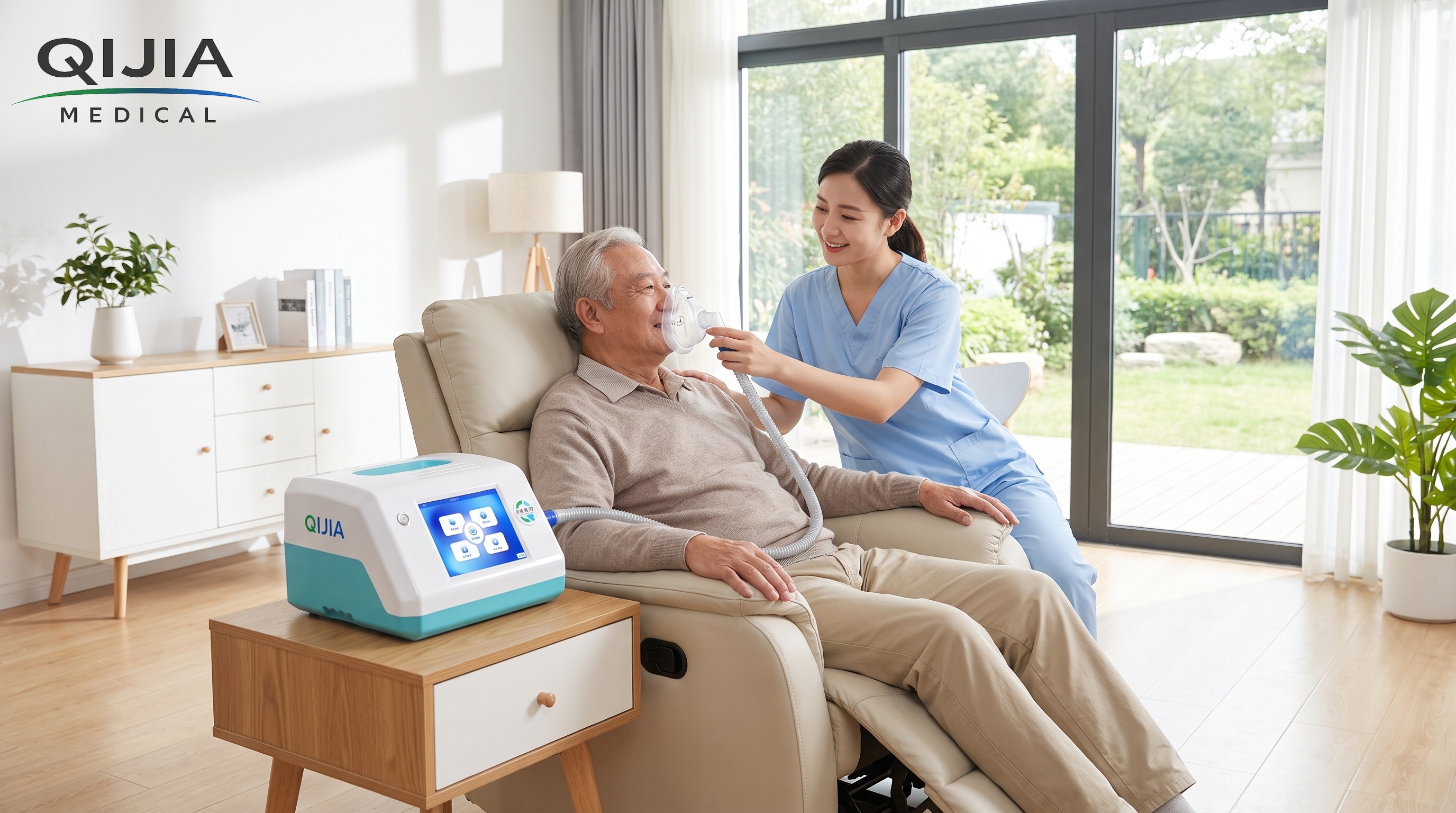 Caregiver_assisting_elderly_man_cough_aasist_device
