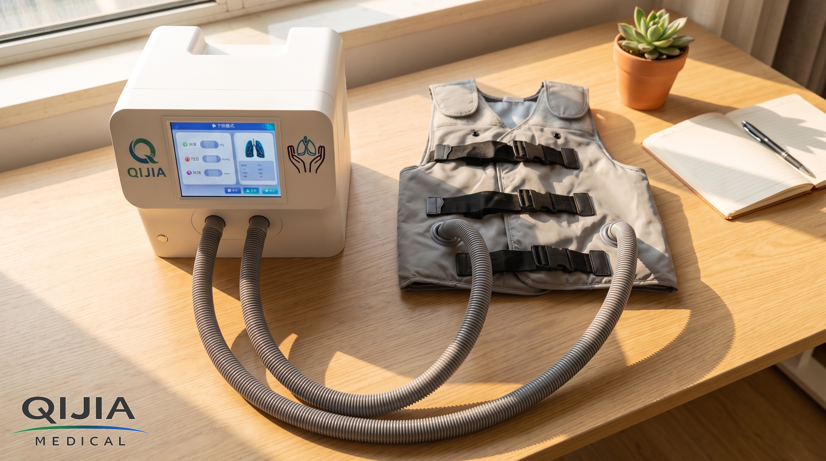 Airway_clearance_device_on_desk Airway_clearance_device_on_desk